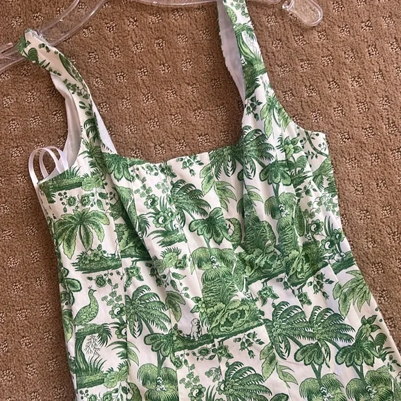 Staud Wells dress in clover toile print - Picture 4 of 7